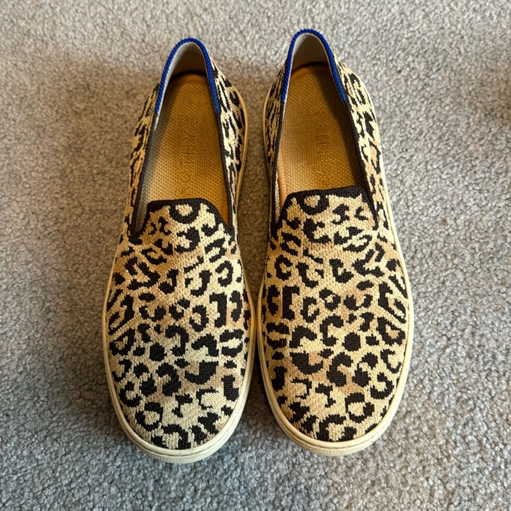 Cheetah print Rothy’s sneaker